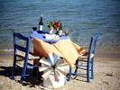 Table near the sea Logaras Paros